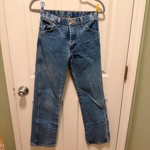 Wrangler‎ Women's Classic Blue Denim Jeans Straight Leg Western Style